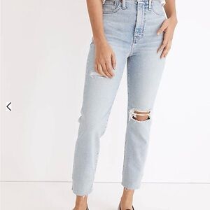Madewell the petite momjean in ellendale wash: raw-hem edition ~ 30 Petite